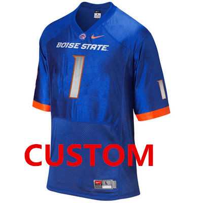 Mens Boise State Broncos Customized Blue Jersey